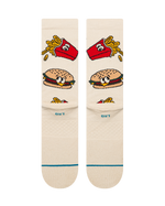 The Stance Mens Combo Meal Crew Socks in Tan