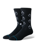The Stance Mens Cursor Crew Socks in Black