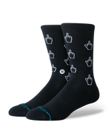 The Stance Mens Cursor Crew Socks in Black