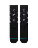 The Stance Mens Cursor Crew Socks in Black
