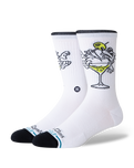 The Stance Mens High Quality Low Class Crew Socks in White