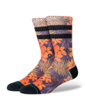 The Stance Mens Poipu Crew Socks in Orange