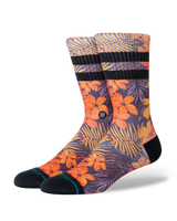 The Stance Mens Poipu Crew Socks in Orange