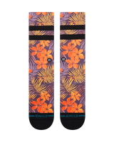 The Stance Mens Poipu Crew Socks in Orange