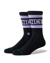 The Stance Mens Boyd Crew Socks in Purple