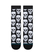 The Stance Mens Static Skull Crew Socks in Black