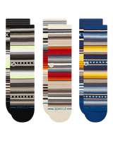 The Stance Curren Crew Socks (3 Pack) in Blue | Available at Anns Cottage