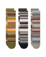 The Stance Mens Curren Socks (3 Pack) in Green