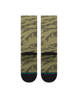 The Stance Mens Camoblend Crew Socks in Dark Green