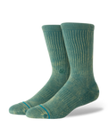The Stance Mens Signature Wash Crew Socks in Teal