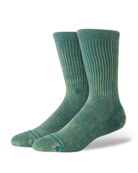 The Stance Mens Signature Wash Crew Socks in Teal
