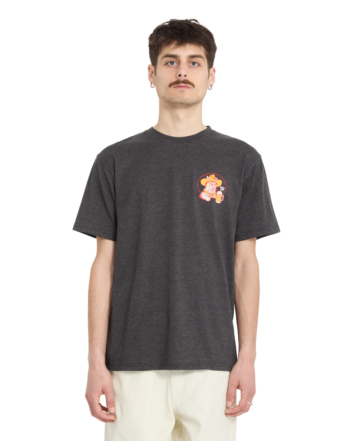 Meowdy T-Shirt in Heather Black