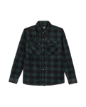 The Volcom Mens Bowered Fleece Overshirt in Scarab