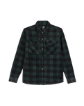 The Volcom Mens Bowered Fleece Overshirt in Scarab