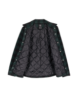 The Volcom Mens Bowered Fleece Overshirt in Scarab