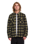 The Volcom Mens Bowered II Fleece Shirt in Mustard