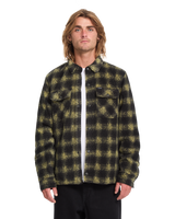 The Volcom Mens Bowered II Fleece Shirt in Mustard
