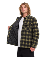 The Volcom Mens Bowered II Fleece Shirt in Mustard