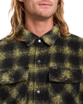The Volcom Mens Bowered II Fleece Shirt in Mustard