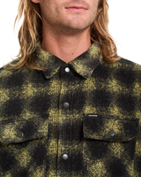 The Volcom Mens Bowered II Fleece Shirt in Mustard