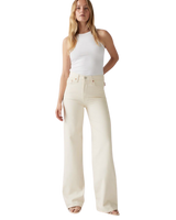 The Levi's® Womens Ribcage Wide Leg Jeans in Barely Freezing