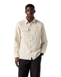 The Levi's® Mens Auburn Worker Shirt in Harp Silver Birch Garment Dye