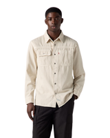 The Levi's® Mens Auburn Worker Shirt in Harp Silver Birch Garment Dye