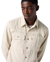 The Levi's® Mens Auburn Worker Shirt in Harp Silver Birch Garment Dye