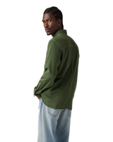 The Levi's® Mens Auburn Worker Shirt in Erick Kombu Green Garment Dye
