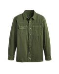 The Levi's® Mens Auburn Worker Shirt in Erick Kombu Green Garment Dye
