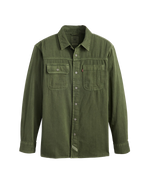 The Levi's® Mens Auburn Worker Shirt in Erick Kombu Green Garment Dye