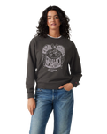 The Levi's® Womens Graphic Heritage Crewneck Sweatshirt in Eagle Pirate Black