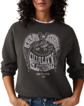 The Levi's® Womens Graphic Heritage Crewneck Sweatshirt in Eagle Pirate Black
