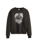 The Levi's® Womens Graphic Heritage Crewneck Sweatshirt in Eagle Pirate Black