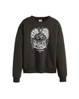 The Levi's® Womens Graphic Heritage Crewneck Sweatshirt in Eagle Pirate Black