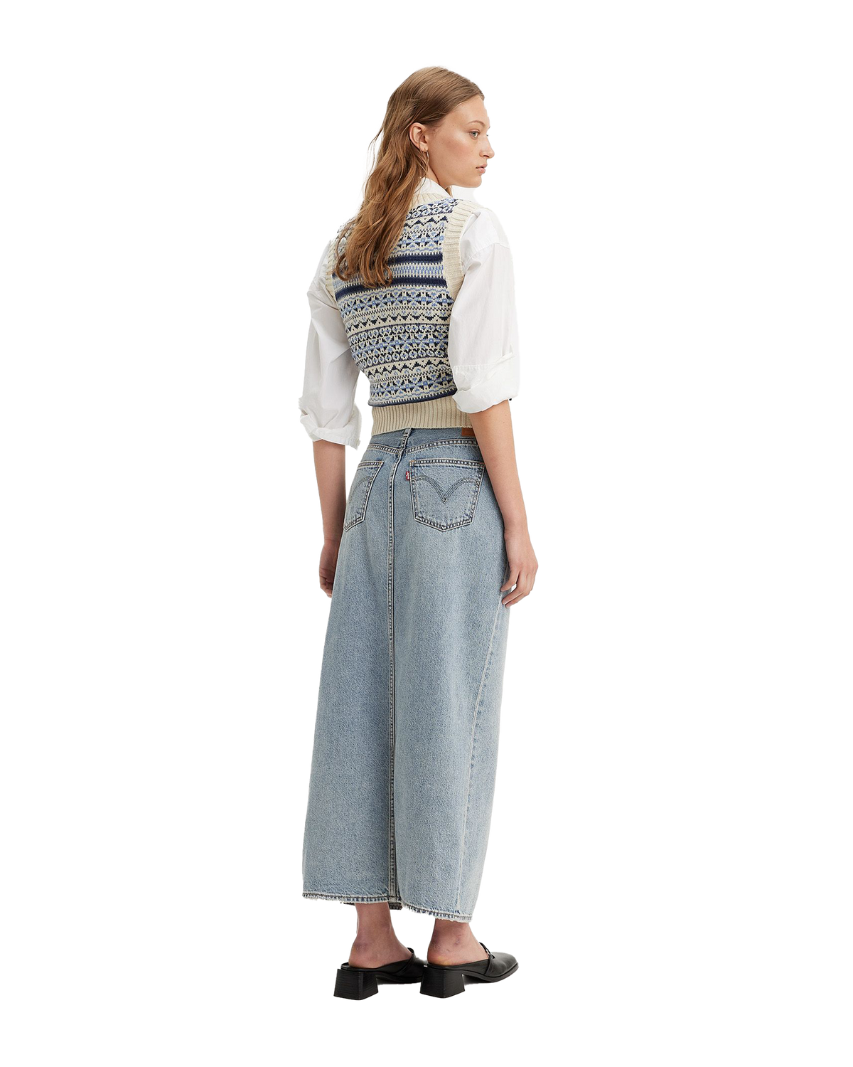 The Levi's® Womens Ankle Column Skirt in Please Hold