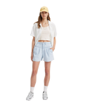 The Levi's® Womens Featherweight Mom Shorts in Poole Party