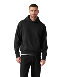 The Levi's® Mens Authentic Hoodie in Garment Dye Black Agate