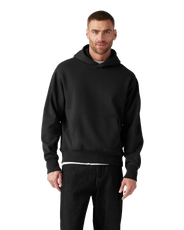 The Levi's® Mens Authentic Hoodie in Garment Dye Black Agate