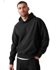 The Levi's® Mens Authentic Hoodie in Garment Dye Black Agate