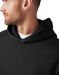 The Levi's® Mens Authentic Hoodie in Garment Dye Black Agate