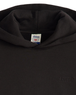 The Levi's® Mens Authentic Hoodie in Garment Dye Black Agate