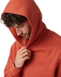 Authentic Hoodie in Garment Dye Ketchup