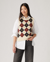 The Levi s Collegiate Argyle Jumper in White Anns Cottage Ann s Cottage