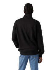 The Levi's® Mens Original Housemark 1/4 Zip Sweatshirt in Mineral Black