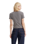The Levi's® Womens Muse Top in Vanilla Stripe Caviar