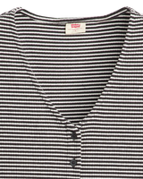 The Levi's® Womens Muse Top in Vanilla Stripe Caviar