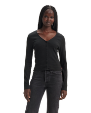 The Levi's® Womens Muse Long Sleeve Top in Caviar