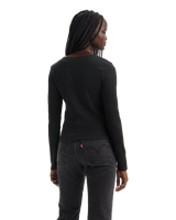 The Levi's® Womens Muse Long Sleeve Top in Caviar
