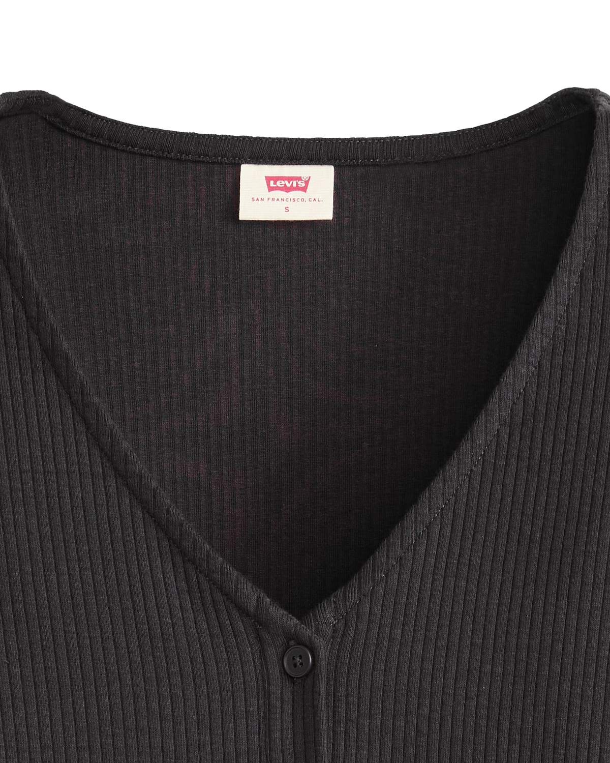 The Levi's® Womens Muse Long Sleeve Top in Caviar